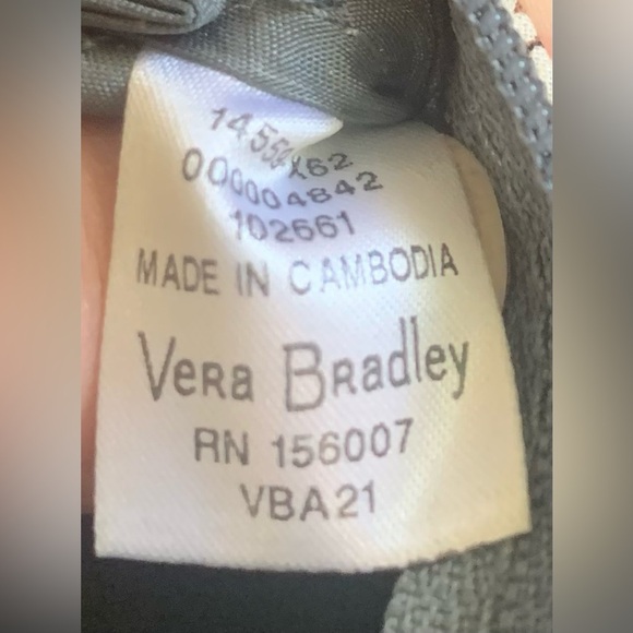 Vera‎ Bradley Dog Print Wristlet - Black and Gray - Picture 6 of 9